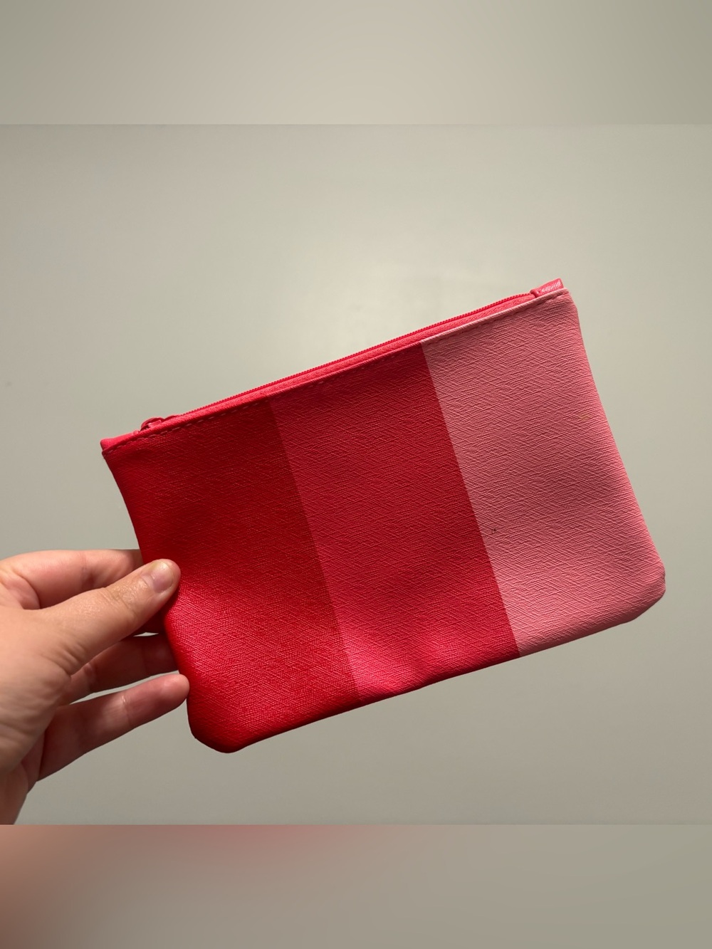 ipsy Ombre Pink Striped Cosmetic Pouch